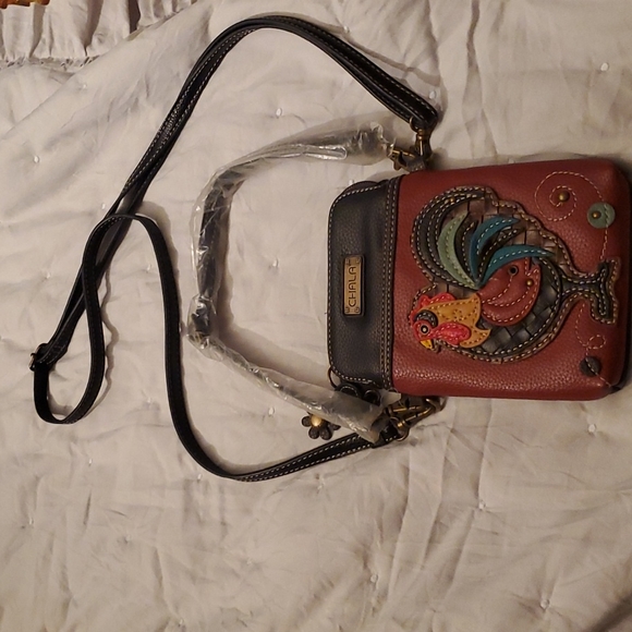 *Leather Rooster Crossbody Bag - Picture 3 of 13